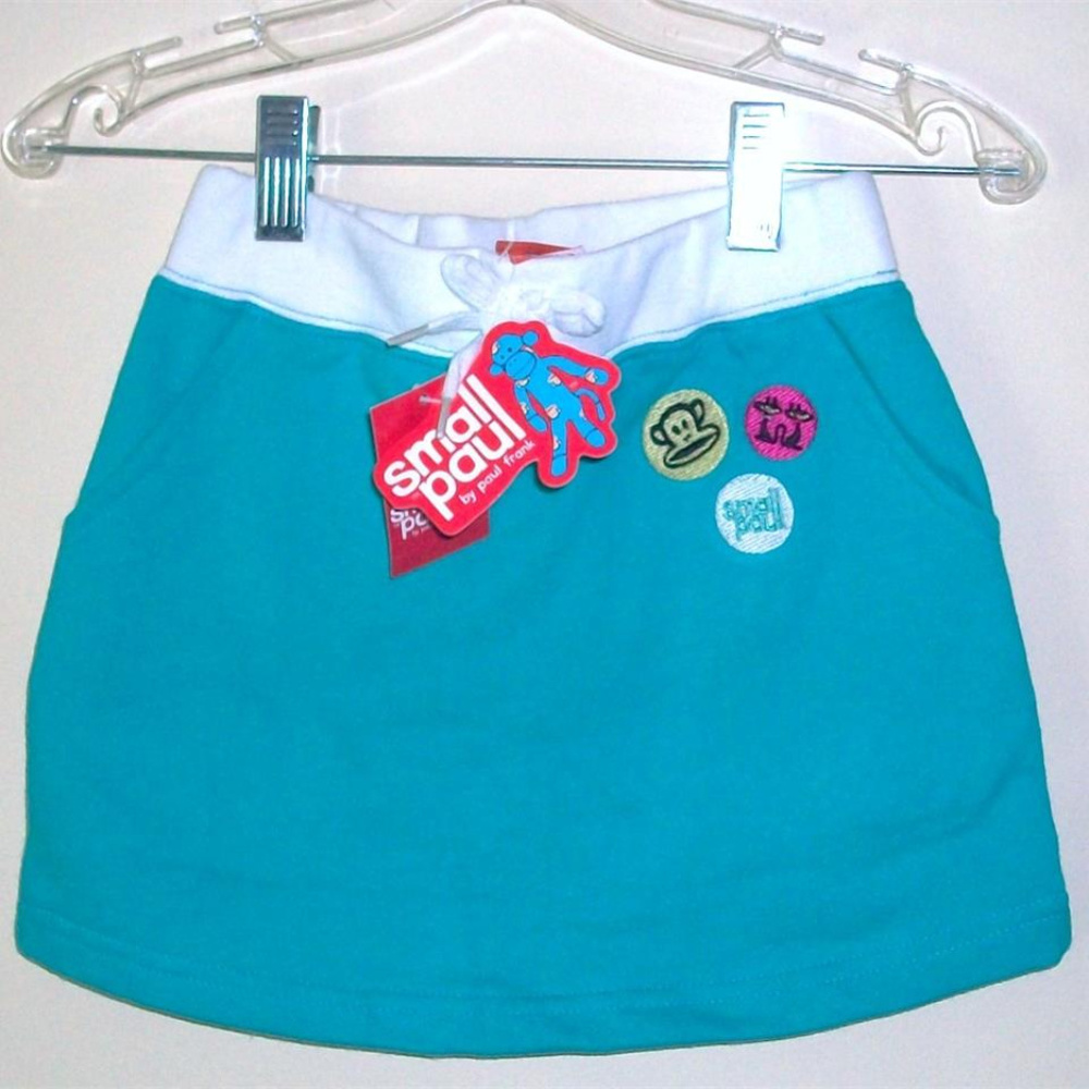GIRLS SKIRTw/ SHORTS PAUL FRANK *NWT* Pants Youth GREEN